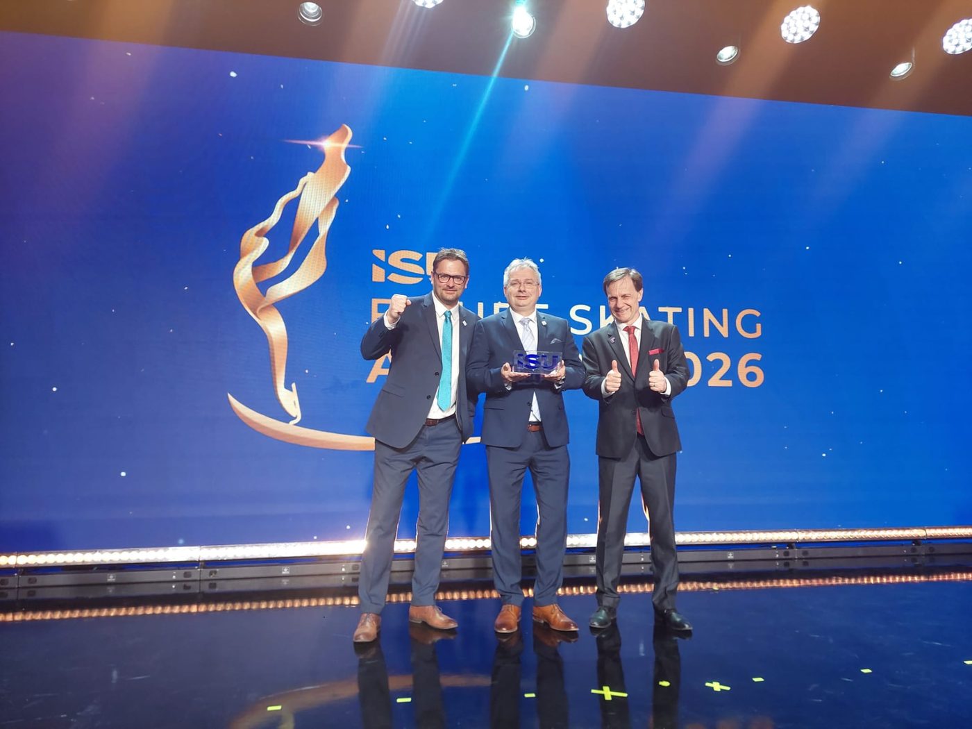 Petr Juříček s oceněním ISU za organizaci mistrovství světa v krasobruslení Prague 2026